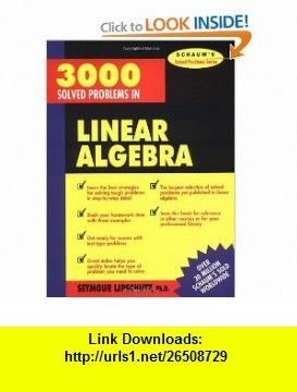 3000 solved problems in linear algebra pdf